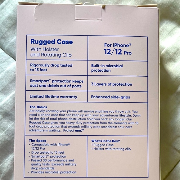 Protect onn iPhone 12 / Pro Case - Picture 2 of 3